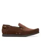Clarks Mens ShacreLiteStep Brown Suede Casual Loafer Moccasin Shoes
