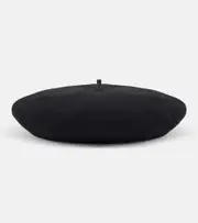 [Brunello Cucinelli] Brunello Cucinelli Monili Beads wool beret UK 7 3/8 black