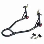 Bike Workshop Rear Motorcycle Paddock Stand Steel Heavy Duty Black 340 kg