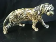 Collage Design Safari Collection 12” Long Cheetah Walking Wild Animal Figure EUC