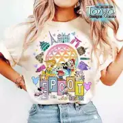 Mickey and Friends Epcot Center T-Shirt, Disney Epcot International Festival of