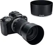 JJC Reversible Petal Bayonet Lens Hood for Canon RF-S 55-210mm F5-7.1 IS STM Lens, Compatible with 55mm Filter and Lens Cap on EOS R50 R7 R10