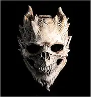 Full Head Skull Mask,Skeleton Mask for Men Women,Halloween Full Head Skull Mask Scary Latex Helmet Cosplay Party Props