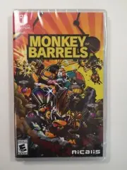 MONKEY BARRELS (Nintendo Switch) NTSC. Brand New, Sealed