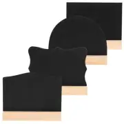 4 Pcs Small Blackboard Sign Frame Chalkboard Desktop for Store Mini Tabletop