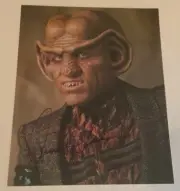 ARMIN SHIMERMAN Signed 8X10 Color "Star Trek - Quark" Photo post Card
