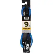 Ocean Earth Regular Moulded Blue Longboard Surfboard Leash - 9'