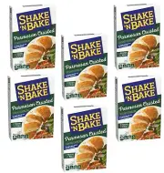 Shake 'N Bake Parmesan Crusted Seasoned Coating Mix, 6 Pack, 4.75 oz Box Crispy
