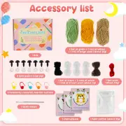 3Pcs Crochet Kit for Beginners Complete Crochet Knitting Kit Adorable teRTf