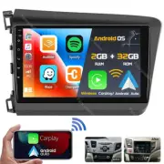 Android 13 Apple Carplay Car Stereo Radio GPS WIFI For Honda Civic 2012-2015 (for: Honda Civic)