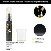 Touch Up Paint For Piaggio All Models 192 Nero With Polish Paste
