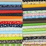 50Pcs 10X10" Craft Cotton Fabric Bundle - Quilting & Patchwork Fabric Set