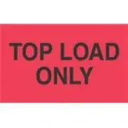 1000 - #DL2681 3x5" Top Load Only Label (Flourescent Red/Black)
