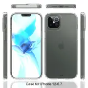 Apple iPhone 12Promax Clear Phone Case Cover and Tempered Glass Screen Protector