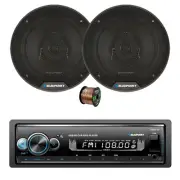 Blaupunkt IRVINE140 Bluetooth Receiver, 2x 6" 40W Car Speaker, Wire