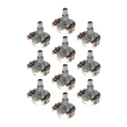 10PCS B250K Guitar Bass Big Potentiometer Pots Volume Tone Control Long Shaft