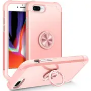 For iPhone 8 Plus / 7 Plus Rotating Ring Holder ic Phone Case