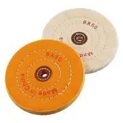 6 Inch Buffing Wheel for Bench Buffer Polishing Wheel for Bench Grinder 2 Pack