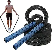 Weighted Jump Rope, 0.98-Inch Body Shaping Fitness, Portable Gym Workout Equipment, Endurance Jumping Rope Strength, Adjustable Cardio Training Jump for Men and Women