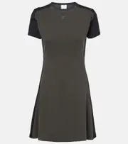 [Courreges] Courrèges Logo cotton jersey T-shirt dress AU 12 brown