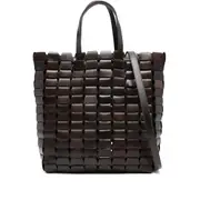 [Dragon Diffusion] Dragon Diffusion Leather Woven Tote Bag ONE SIZE BLACK
