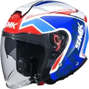 GTJ Tourer White Blue Red Jet Helmet