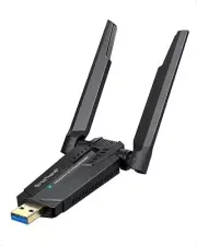 AXE5400 WiFi 6E Adapter Tri Band USB WiFi Adapter for PC Desktop Laptop Long