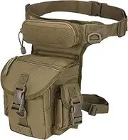 Metal Detecting Bag, Waterproof Oxford Cloth Drop Leg Bag with Multi-Pockets for Hiking Traveling Fishing Camping Hunting, Style 1, Drop Leg