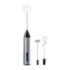 Electric Milk Frother Egg Beater USB C Rechargeable for