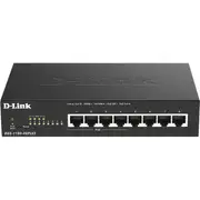 D-Link DGS-1100 8 Ports Manageable Ethernet Switch - 2 Layer Supported - 80 W PoE Budget - Twisted Pair - PoE Ports - Desktop