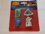 Star Wars Eraser Set 4 Eraser yoda darth vader luke skywalker storm trooper NEW!