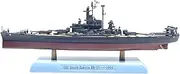 1:1000 Scale WWII USS South Dakota BB-57 Battleship Model with Rotary Turret Memorial Warship Collection for Enthusiasts