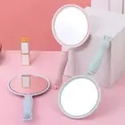 Anti-fall Handheld Makeup Mirror with Handle Hand Compact Mirror Girl