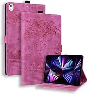YBFJCE iPad 10.2 Case iPad 9th Generation 2021/ iPad 8th Generation 2020/ iPad 7th Generation 2019 Case,PU Leather Folio Stand Cover Protective Case for iPad Air 3 2019, iPad Pro 10.5 Inch,Rose Red
