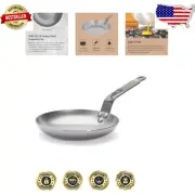 Durable 8” Carbon Steel Omelette Pan - Healthier Cooking, Handcrafted in France