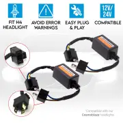 Canbus Decoder Canceller for Car LED Headlight H4 Plug 1pair
