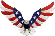 Large Metal Hornbill Wall Decor, Vivid Colorful Bird Art Wall Hanging for Indoor Outdoor Home Bedroom Office Garden (Color : Eagle 1)