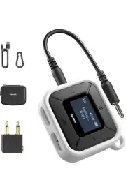Bluetooth Transmitter Receiver for Airplane with Extra Dual 35mm Jack AUX New