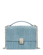 kate spade new york Deco Denim Print Leather Shoulder Bag