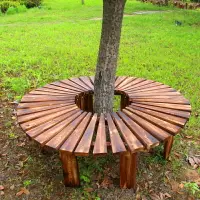 在飛比找樂天市場購物網優惠-防腐木圍樹椅花園公園椅陽臺圍樹座戶外長椅子凳子庭院長凳木圍凳