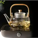 KAYU水壺耐熱玻璃茶壺木柄玻璃茶壺日式茶壺玻璃過濾器