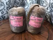 Lot of 2 Persian Twisted Cord 90 Yards Each Dark Brown Macrame USA Lot 2