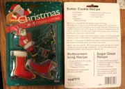 Fox Run Set of 4 Merry Christmas Cookie Cutters Stocking Santa Sleigh Tree