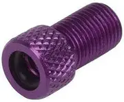tieedhfu Pack of 5 Valve Adapter Convenient to Carry Handy Installation Assorted Colors Presta Cap Tube Pump Tool Presta to for Schrader, Purple