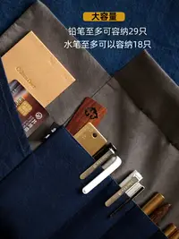 在飛比找樂天市場購物網優惠-筆帘 柒鹿原創丨吉祥錦鯉刺繡筆簾卷筆袋大容量鋼筆文具袋男女送