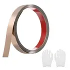 Mirrored Rose Gold Peel Stick Wall Molding Trim with Glove,0.78"x 9.8Ft