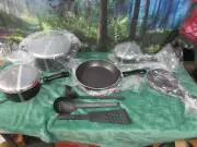 T-FAL 8 PC NEW GENERATION OF NON STICK COOKWARE BLACK SET