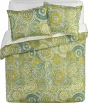 Crate & and Barrel MOSAIC- STANDARD PILLOW Sham x 1- Aqua/GREEN New in Pkg.- NEW