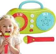 Portable Karaoke Machine | Multi-Functional Microphone Karaoke Speaker Singing Machine - Electric Educational Playset for Age 3+ Music Instrument Toy for Daily Use