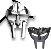 MF Doom Gladiator Mad-Villain 18g Mild Steel Face Armour | Medieval Hand-Forged Full Face Wearable Unisex Mask for Halloween Costume